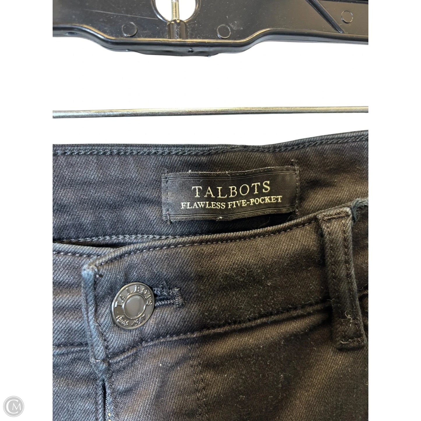 Jeans Straight By Talbots In Black, Size: 14
