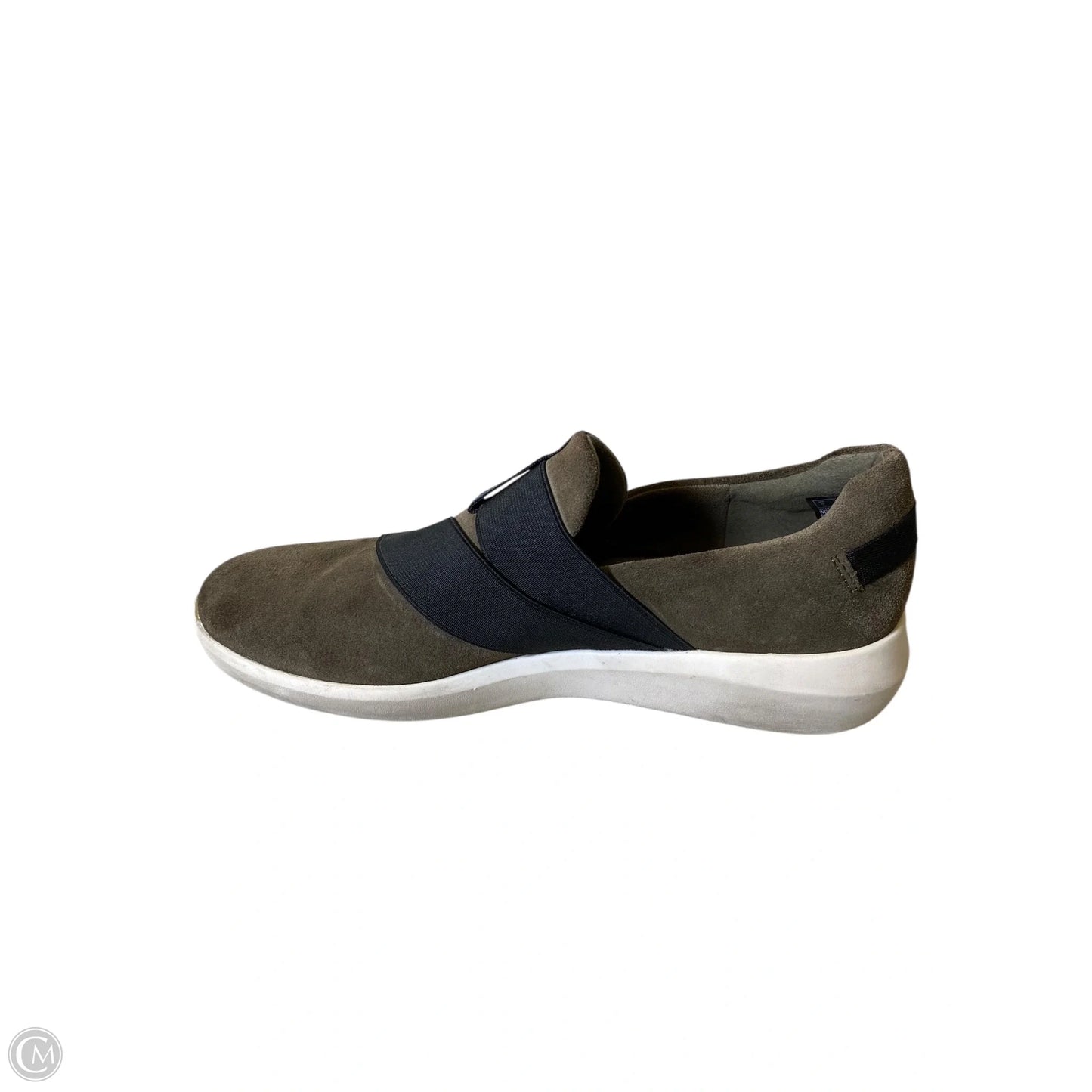 Shoes Flats By Clarks In Black & Green, Size: 8.5