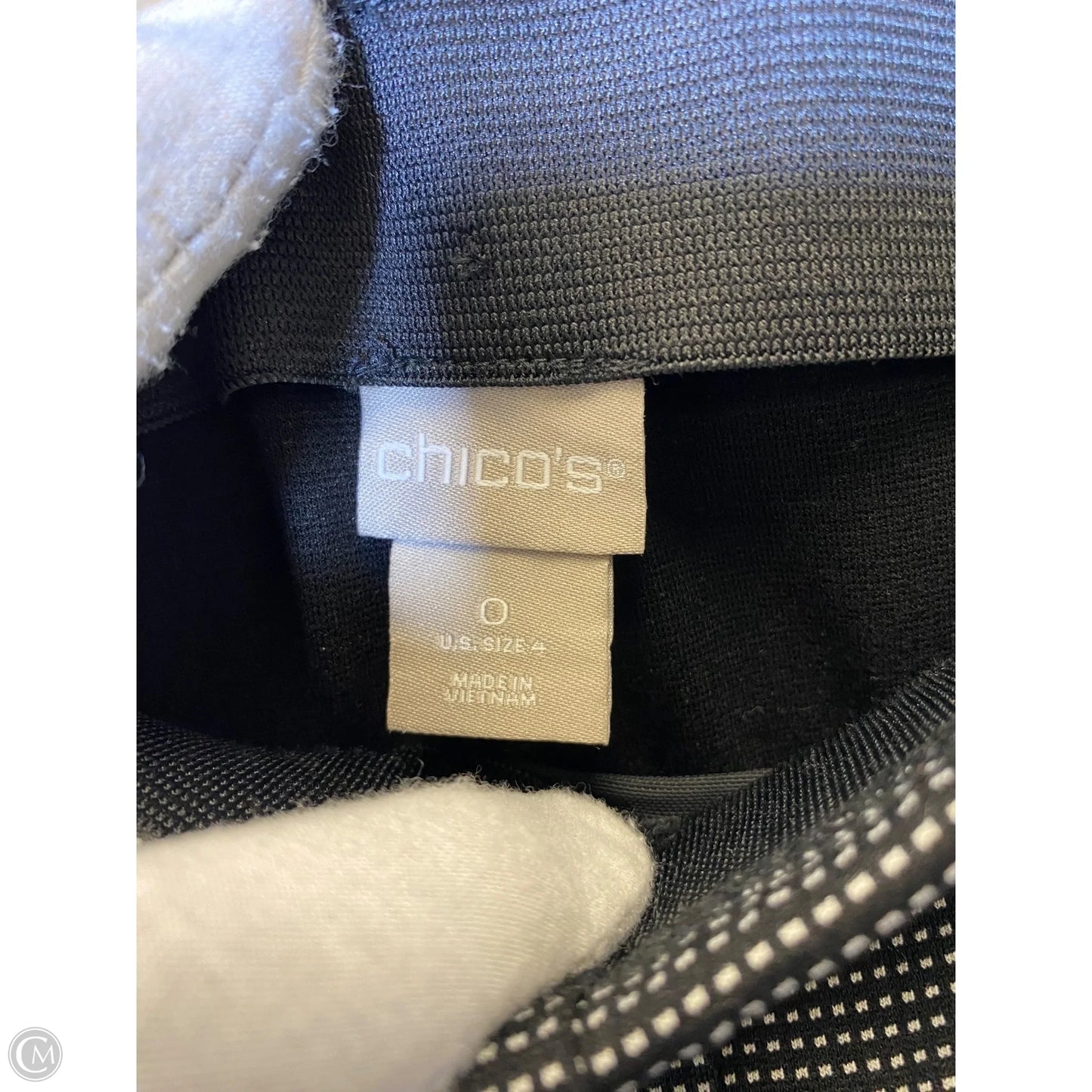 Pants Dress By Chicos In Black & White, Size: 0