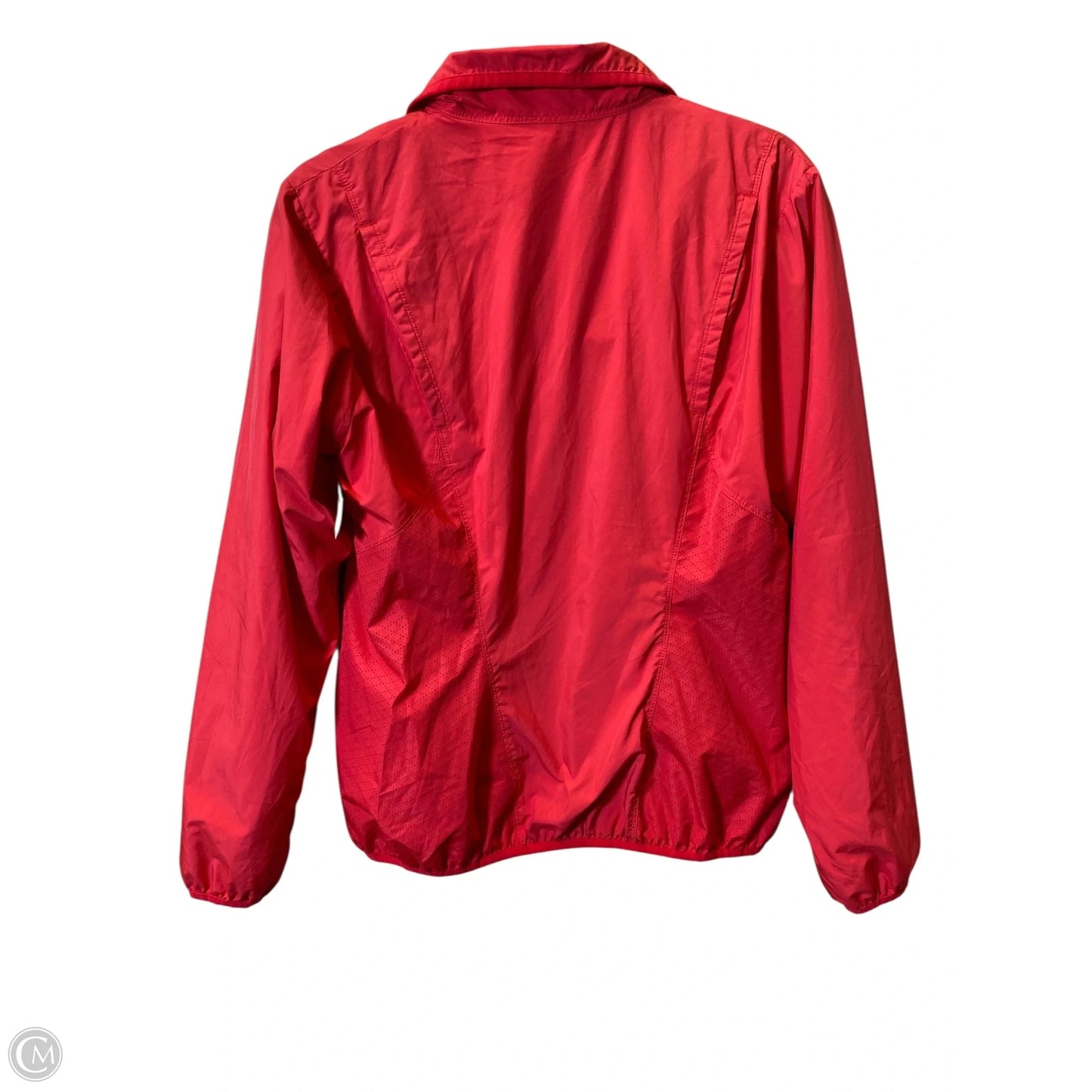 Athletic Jacket By Nike In Pink, Size: L