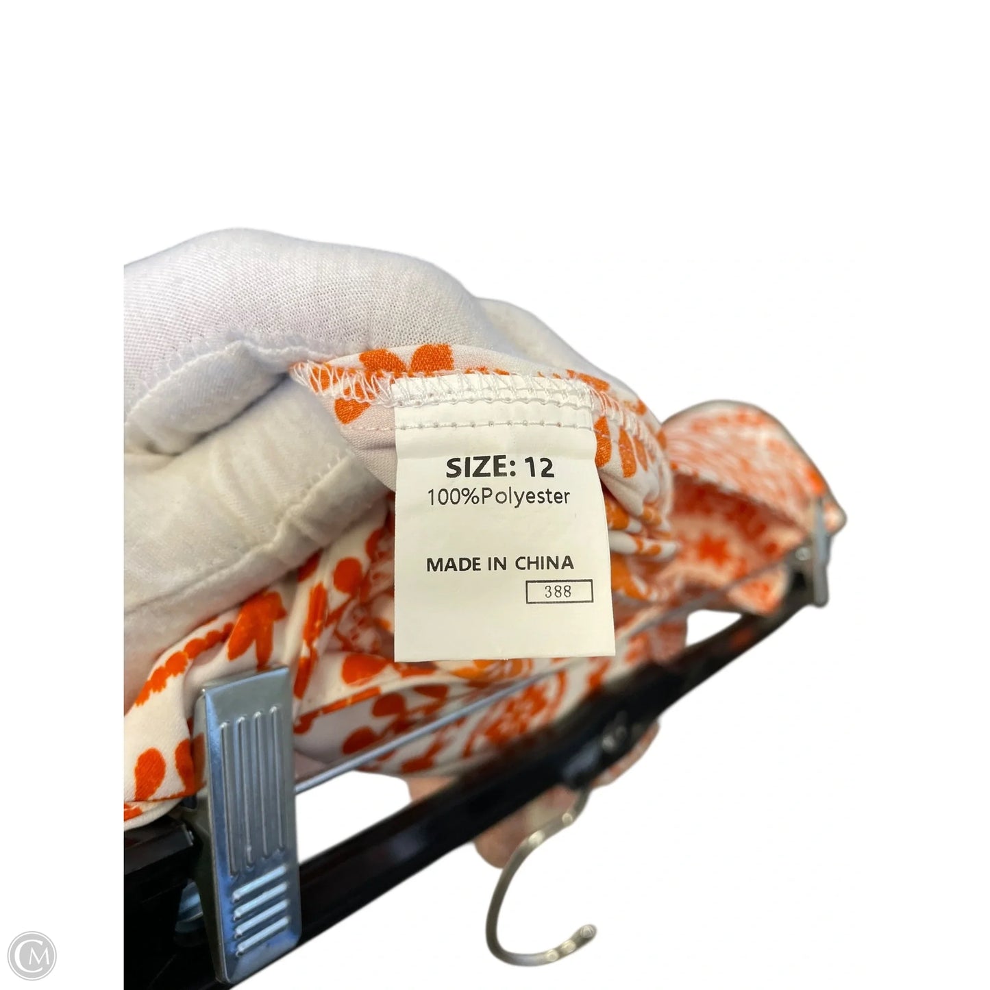 Pants Lounge By Clothes Mentor In Orange & White, Size: 12