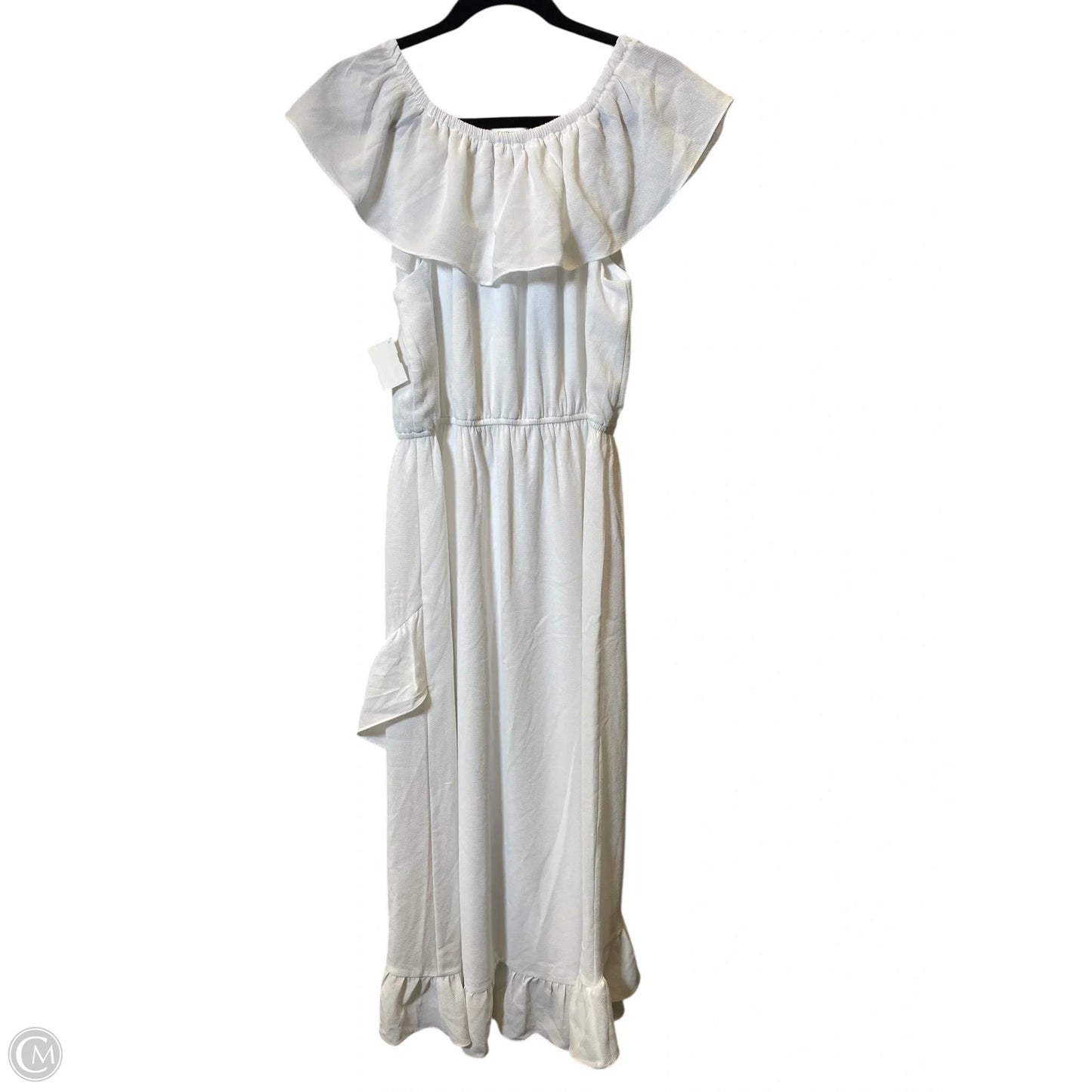 Dress Casual Maxi By Cato In White, Size: M