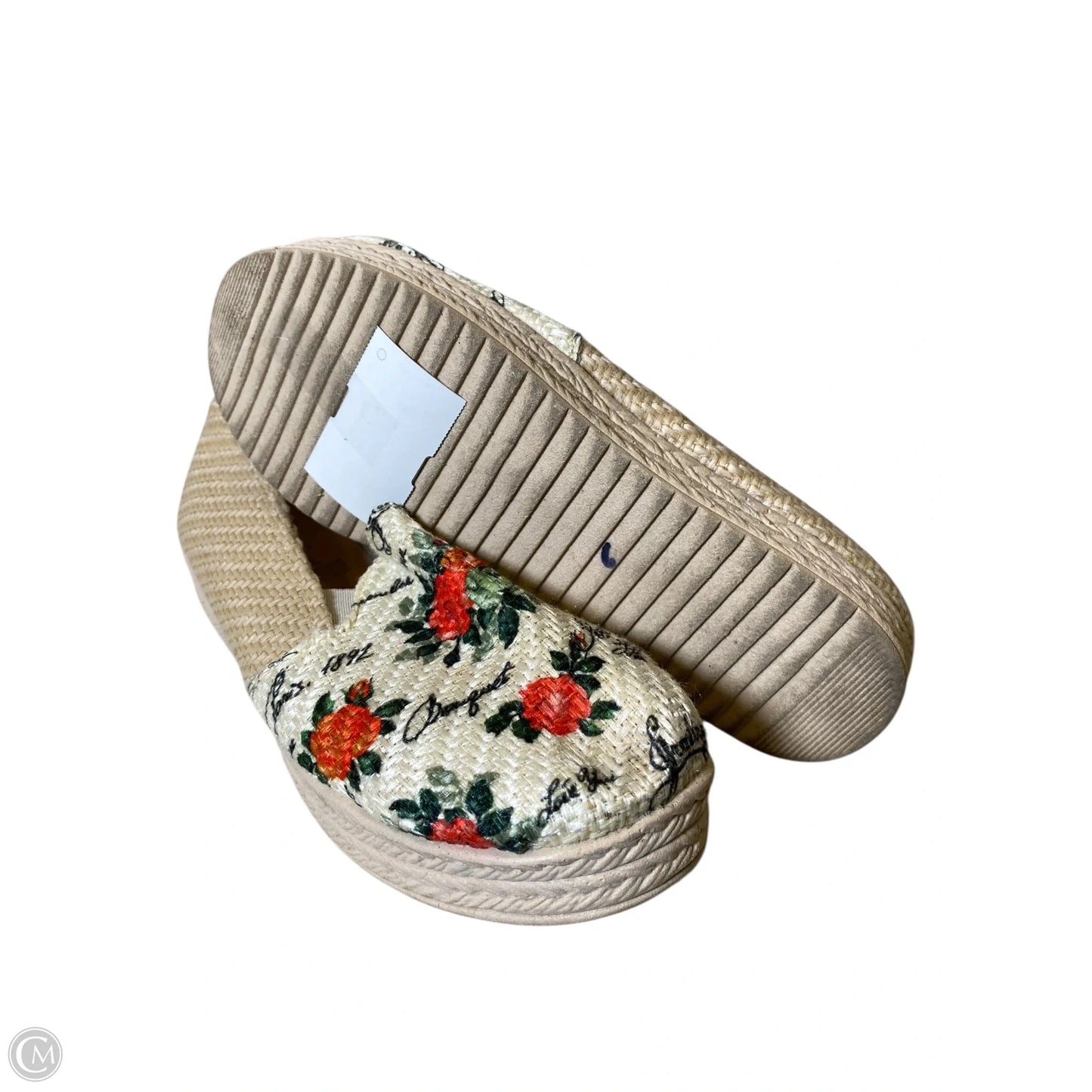 Shoes Flats By Clothes Mentor In Floral Print, Size: 8