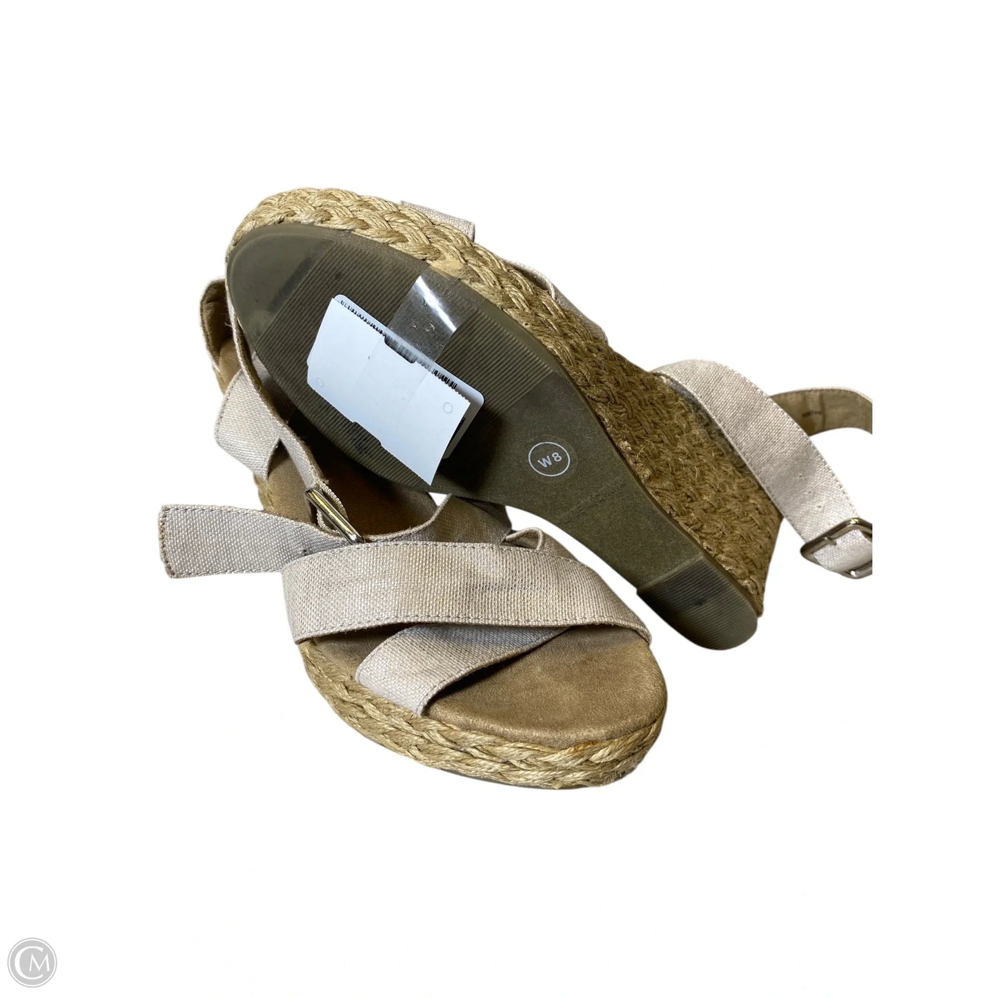 Shoes Heels Wedge By Gap In Gold, Size: 8