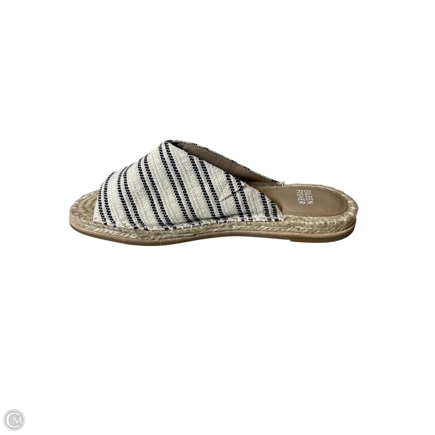 Sandals Flats By Eileen Fisher In Black & Tan, Size: 8.5