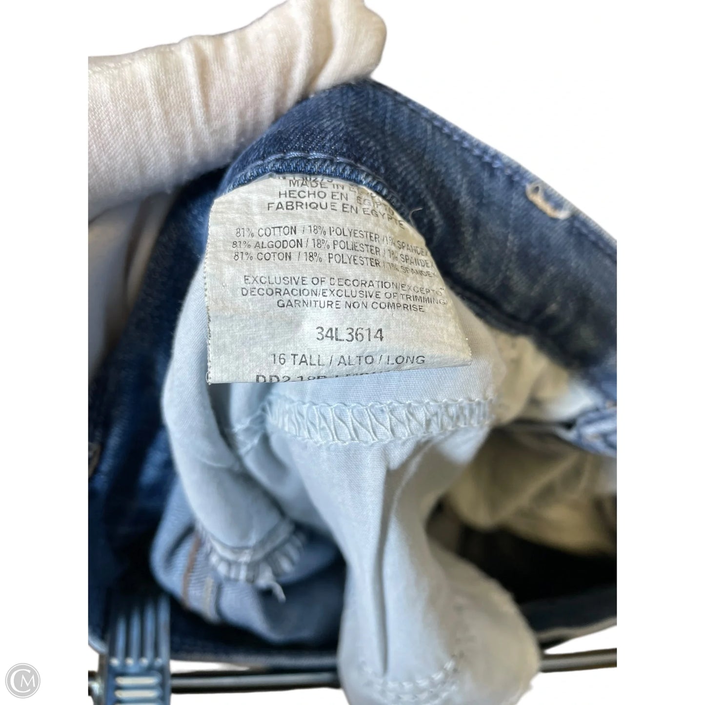 Jeans Straight By Lee In Blue Denim, Size: 16 Tall