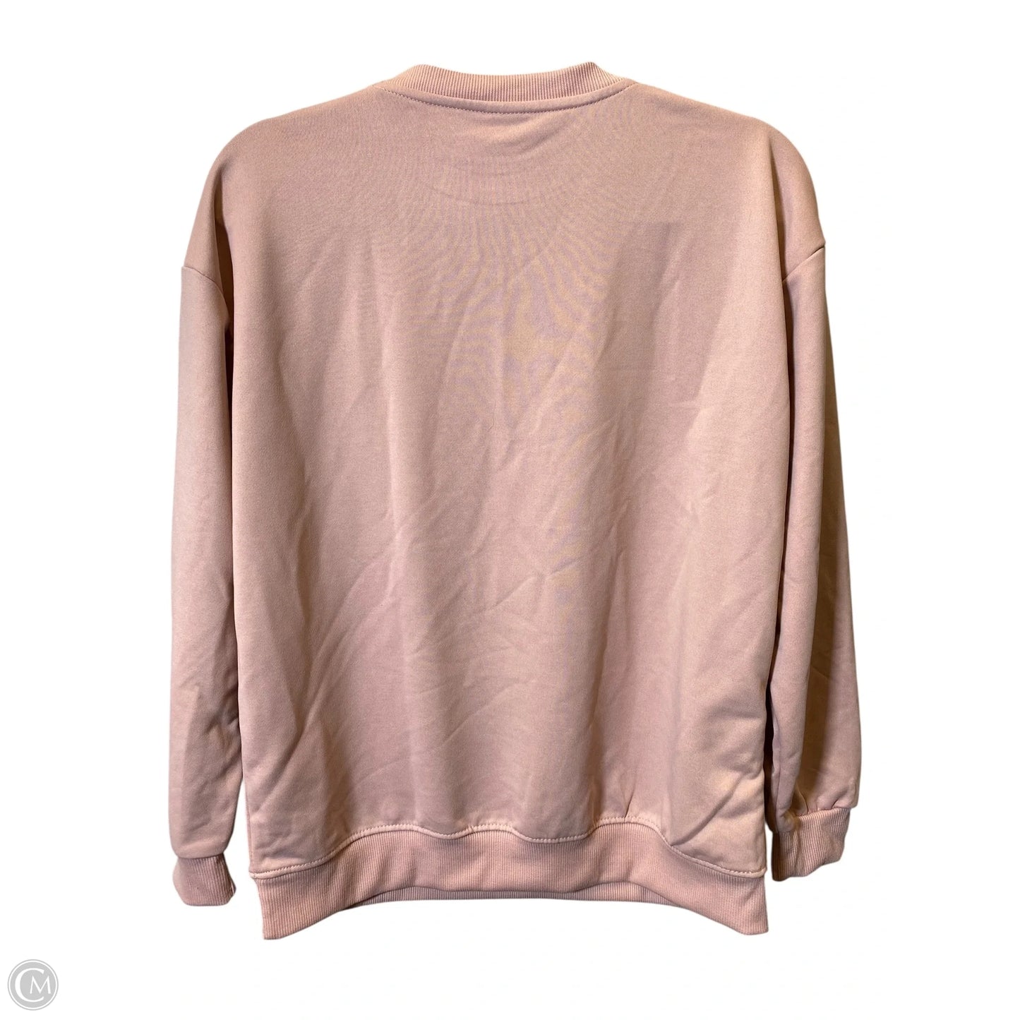 Sweater By Clothes Mentor In Pink & White, Size: S