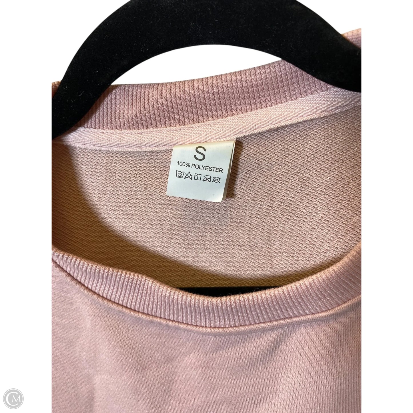 Sweater By Clothes Mentor In Pink & White, Size: S