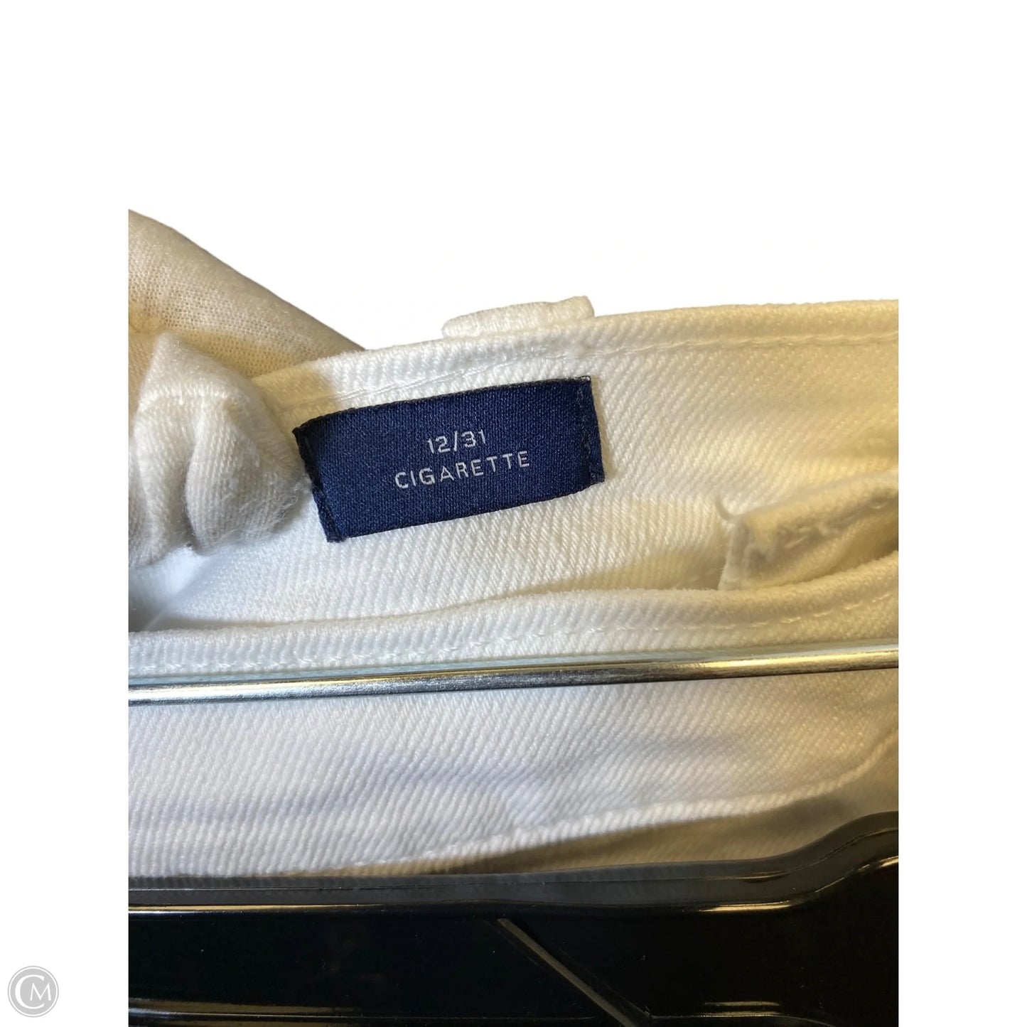 Jeans Skinny By Gap In White, Size: 12