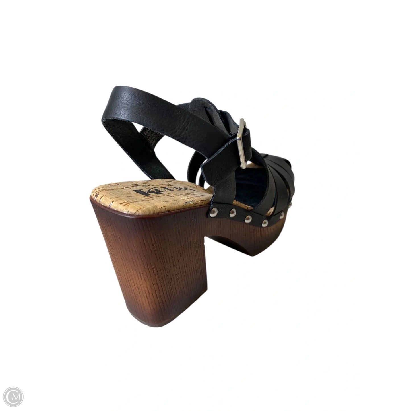 Shoes Heels Block By Korks In Black & Brown, Size: 6