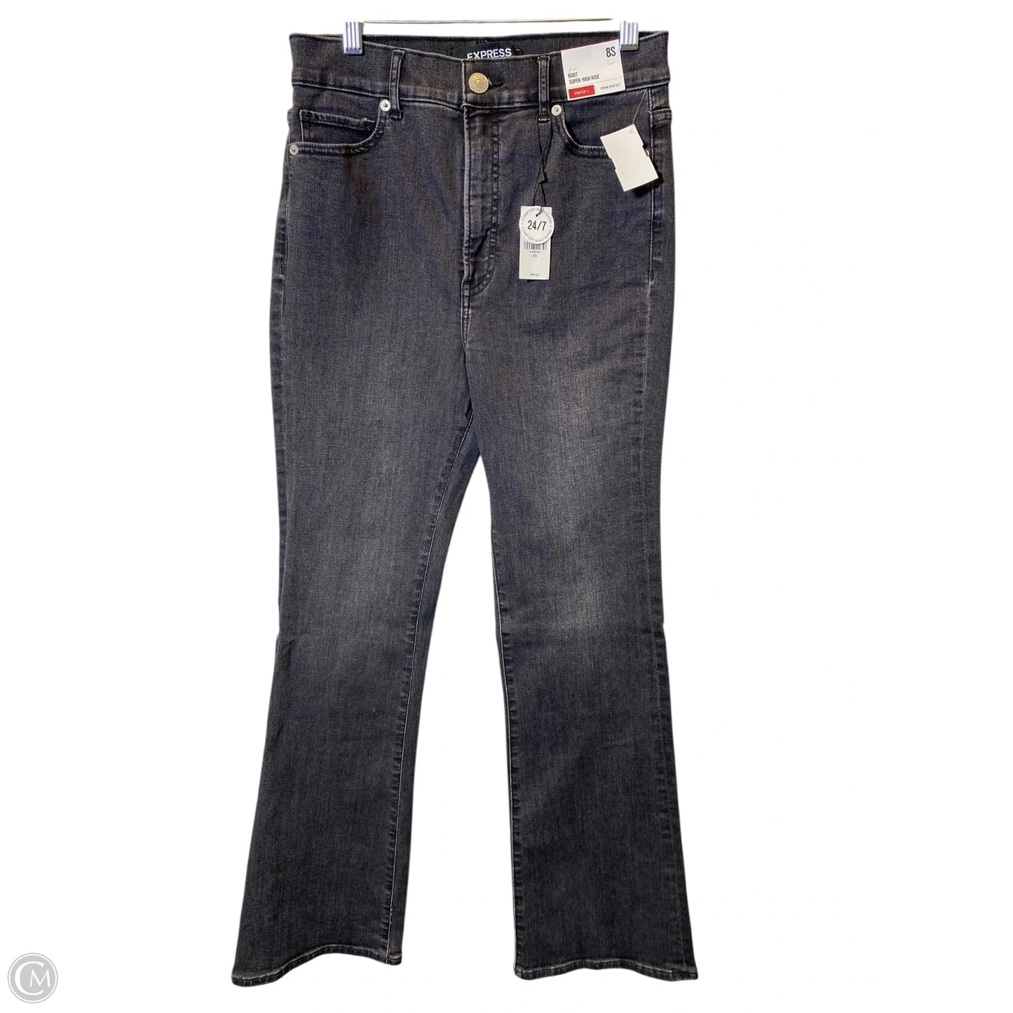 Jeans Flared By Express In Grey, Size: 8