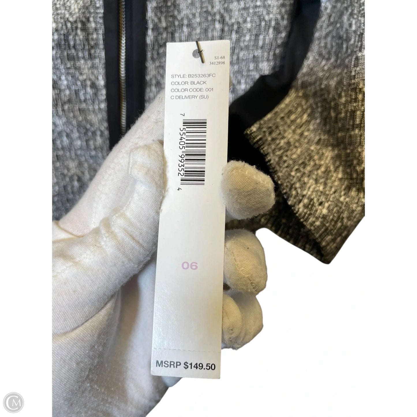 Blazer By Dkny In Black & White, Size: 6