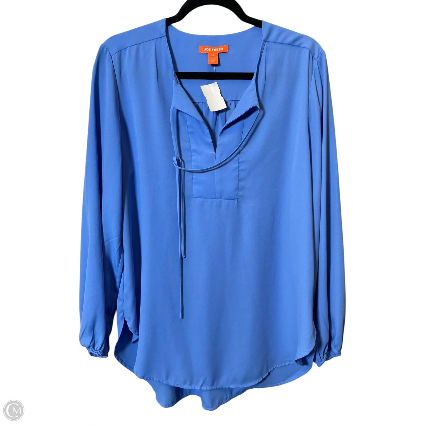 Top Long Sleeve By Joe Fresh In Blue, Size: L