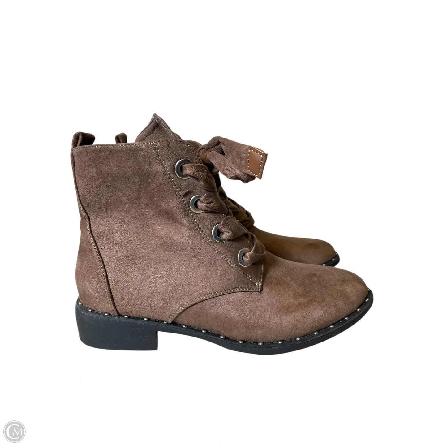 Boots Ankle Flats By C And C In Brown, Size: 9