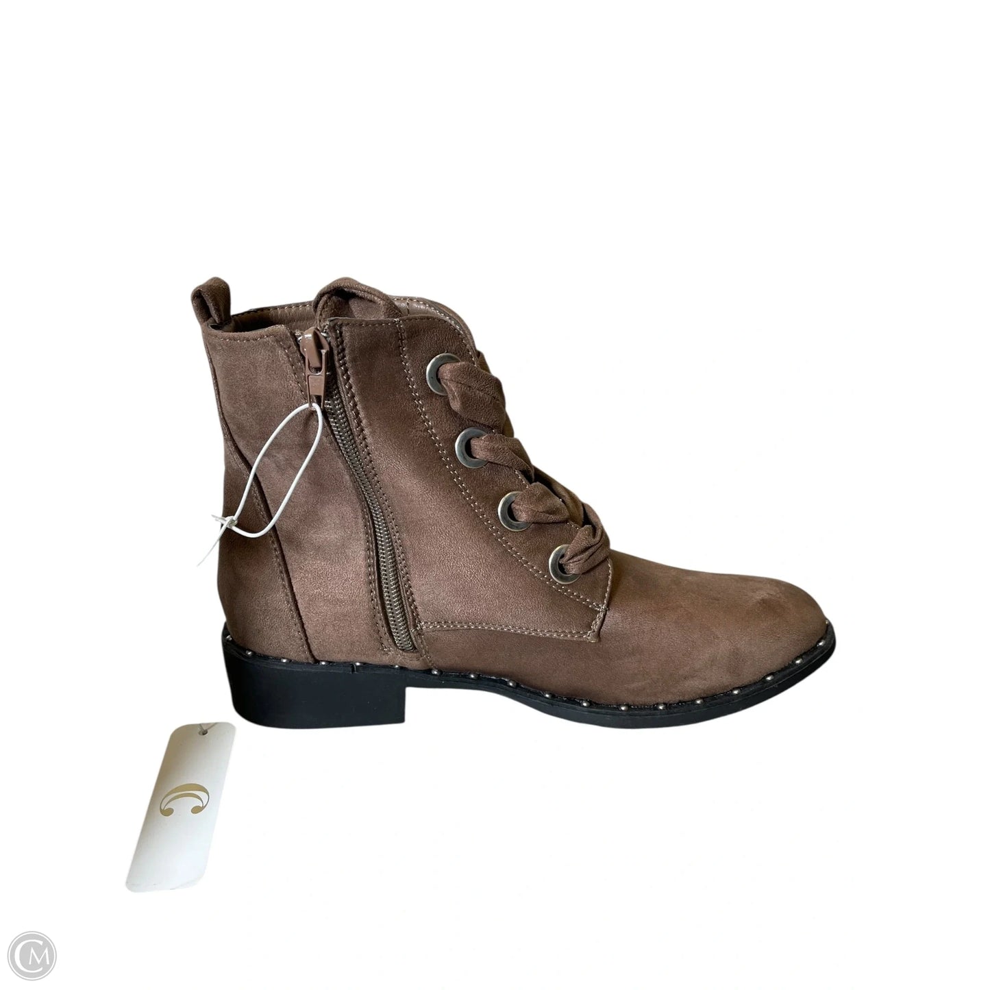 Boots Ankle Flats By C And C In Brown, Size: 9