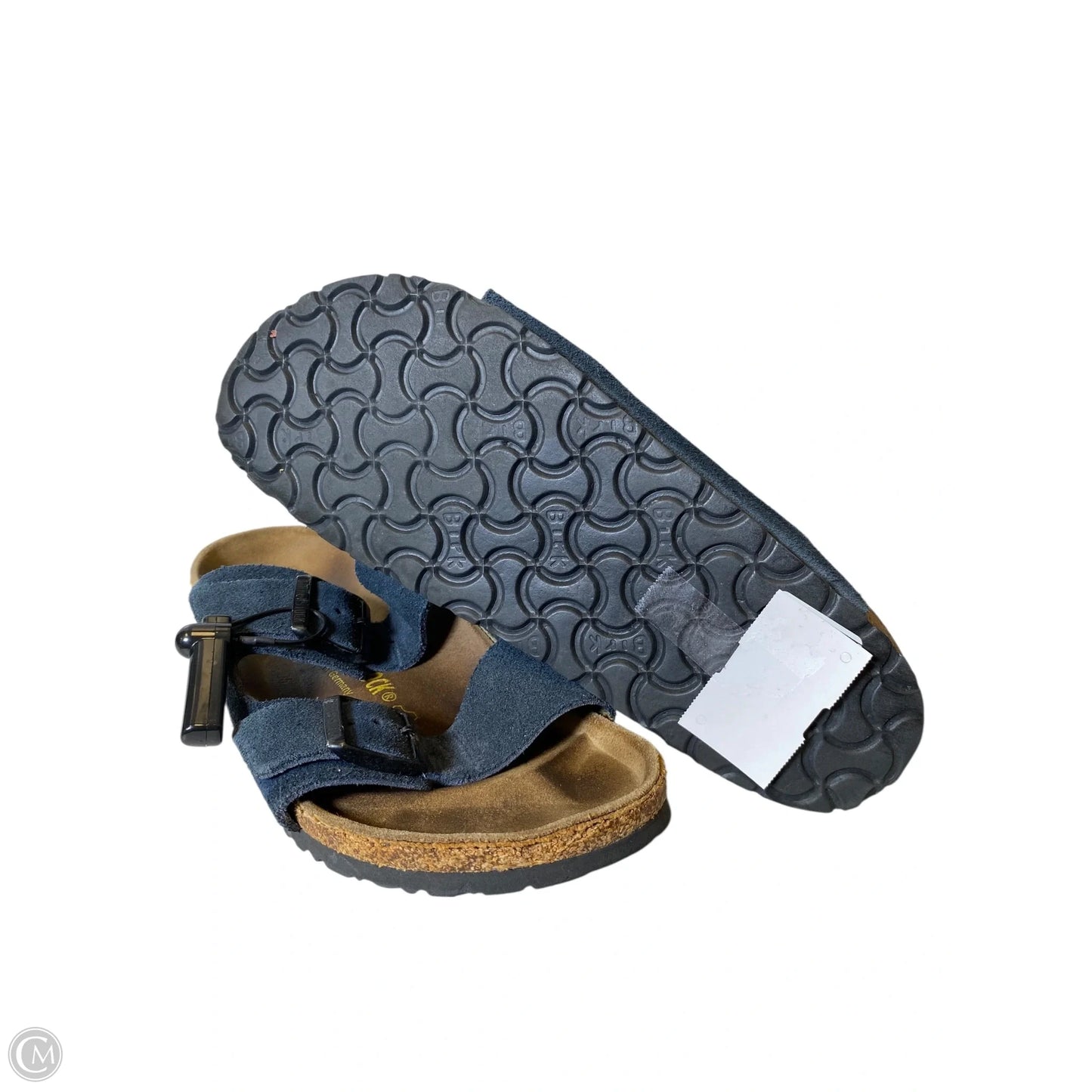 Sandals Flats By Birkenstock In Navy, Size: 42
