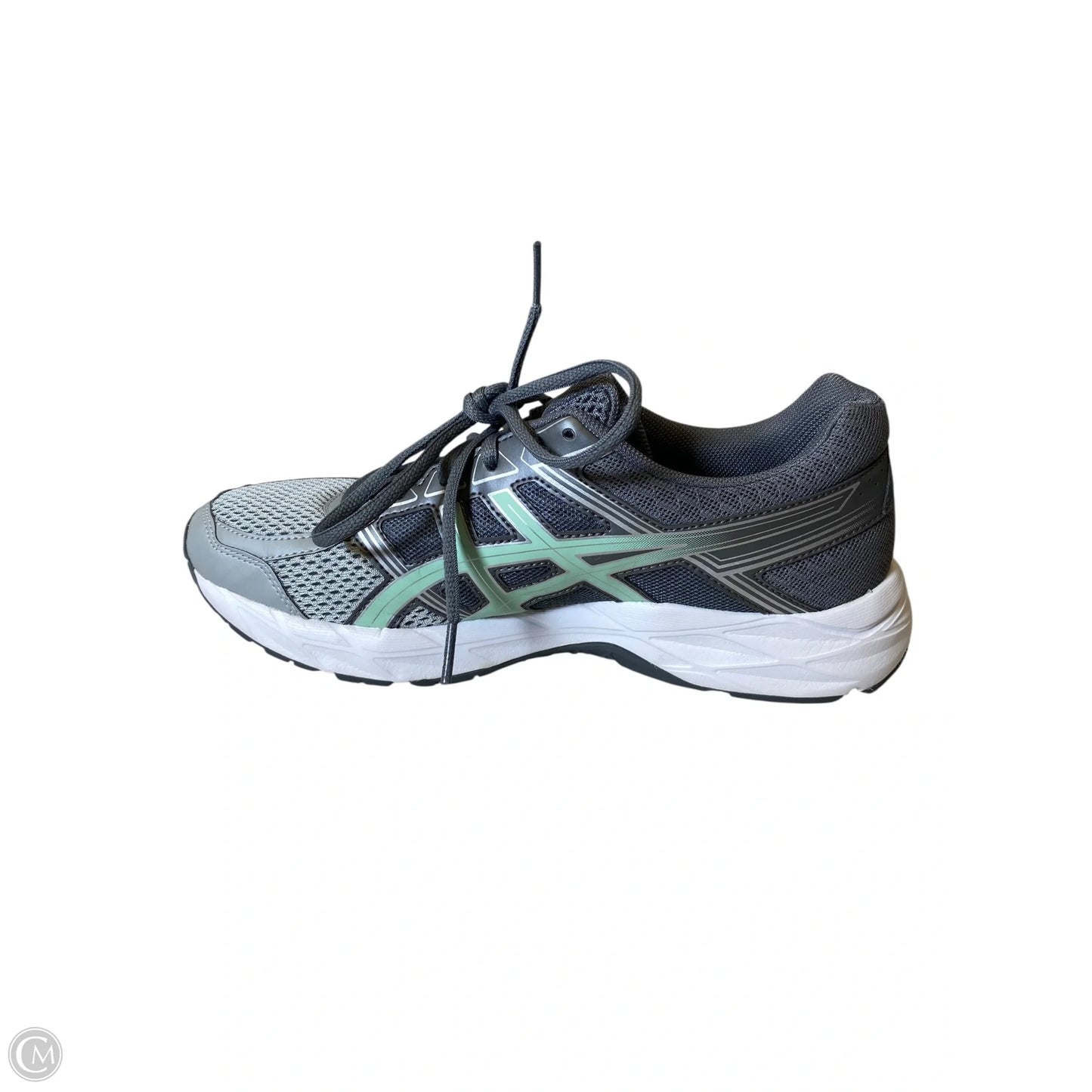 Shoes Athletic By Asics In Green & Grey, Size: 8.5