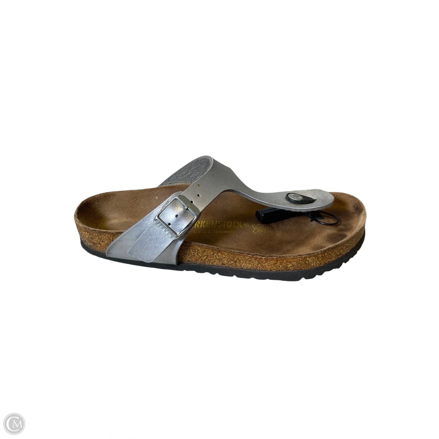 Sandals Flats By Birkenstock In Grey, Size: 38