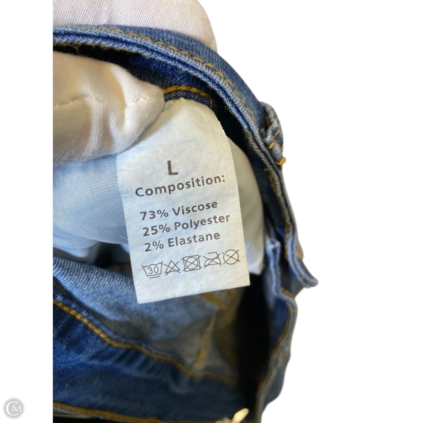 Jeans Flared By Clothes Mentor In Blue Denim, Size: L