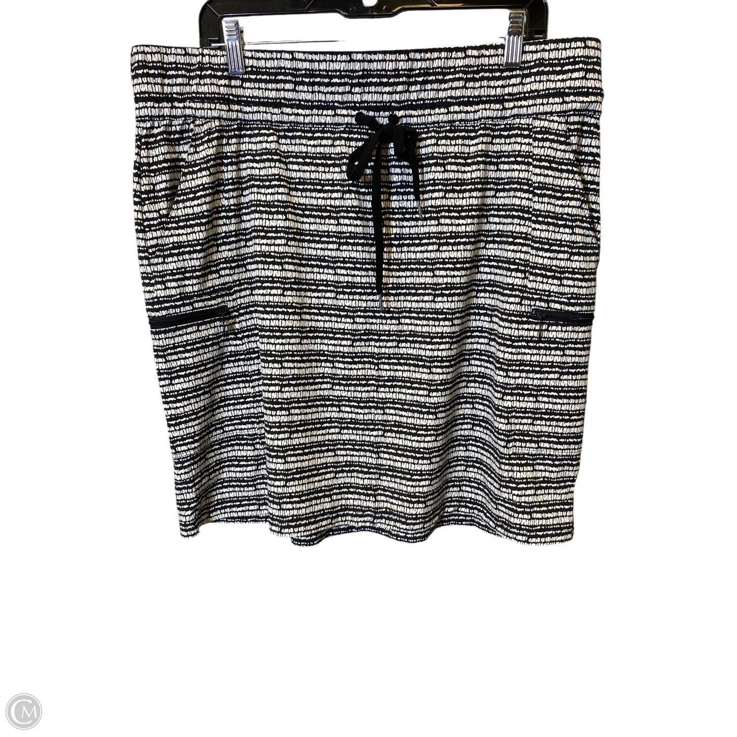 Athletic Skirt By Talbots In Black & White, Size: 1x