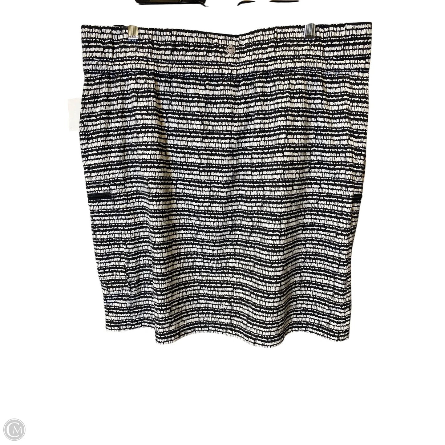 Athletic Skirt By Talbots In Black & White, Size: 1x