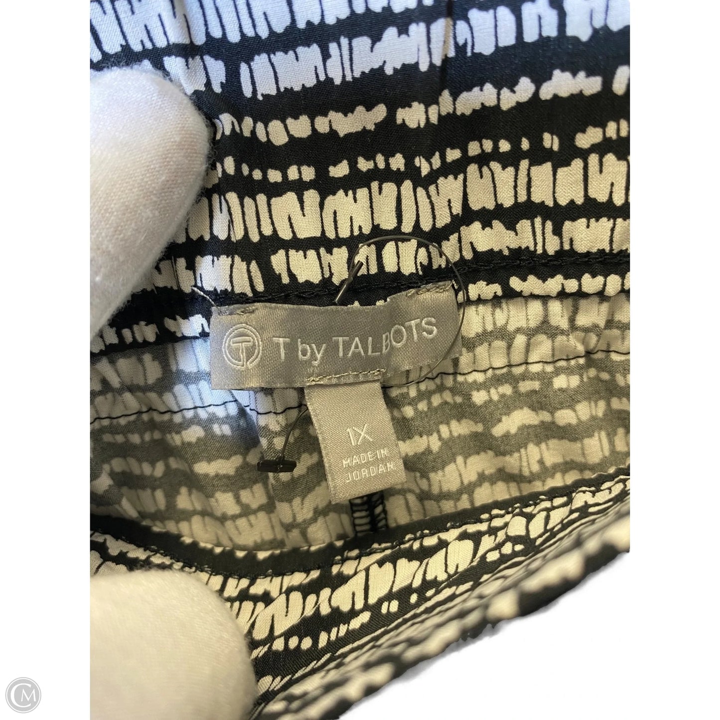 Athletic Skirt By Talbots In Black & White, Size: 1x