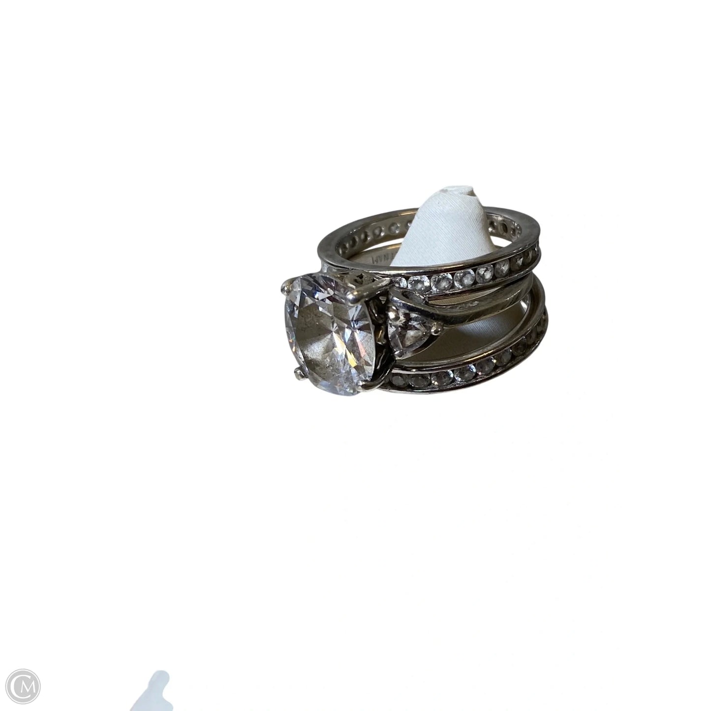 Ring Sterling Silver 3 Pcs By Clothes Mentor, Size: 8