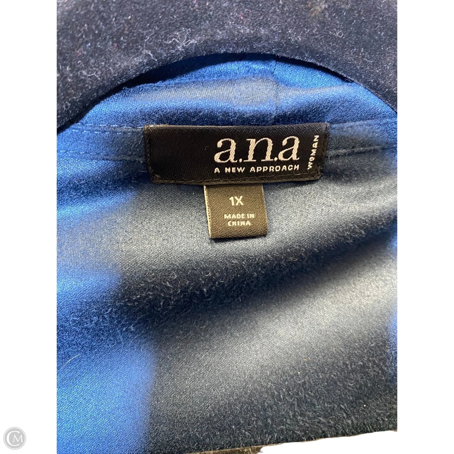 Cardigan By Ana In Navy, Size: 1x