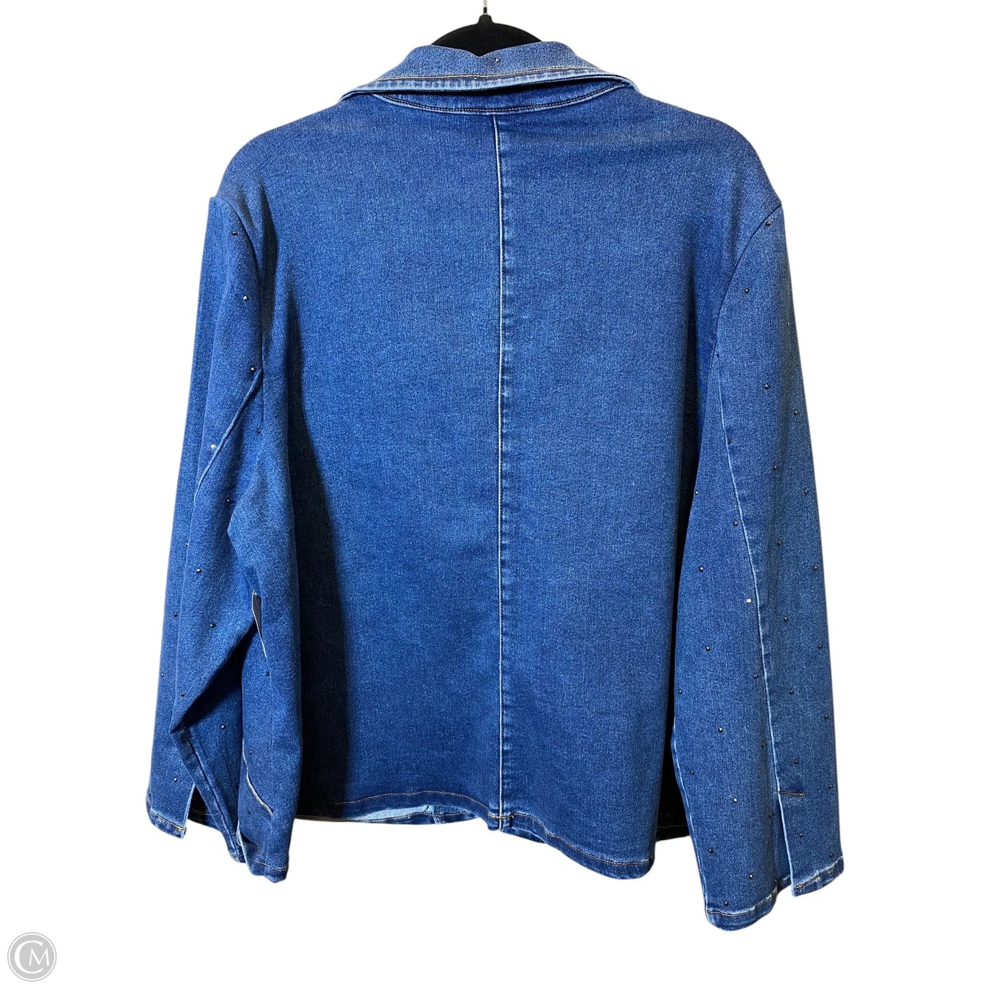 Jacket Denim By Clothes Mentor In Blue Denim, Size: 2x