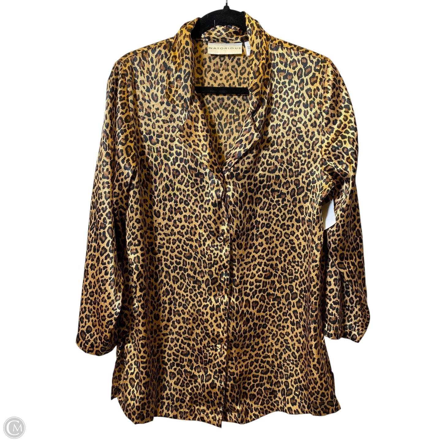 Top Long Sleeve By Clothes Mentor In Animal Print, Size: S