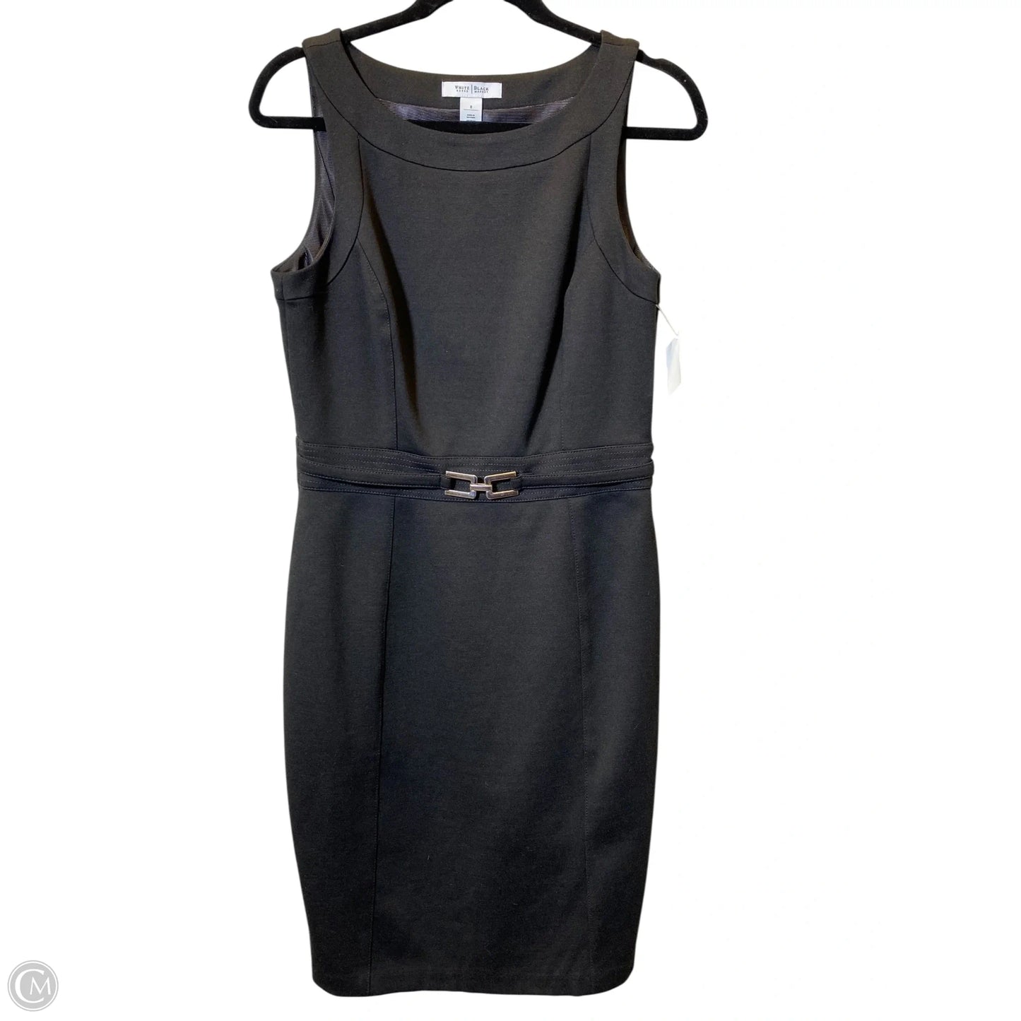Dress Casual Midi By White House Black Market In Black, Size: 8