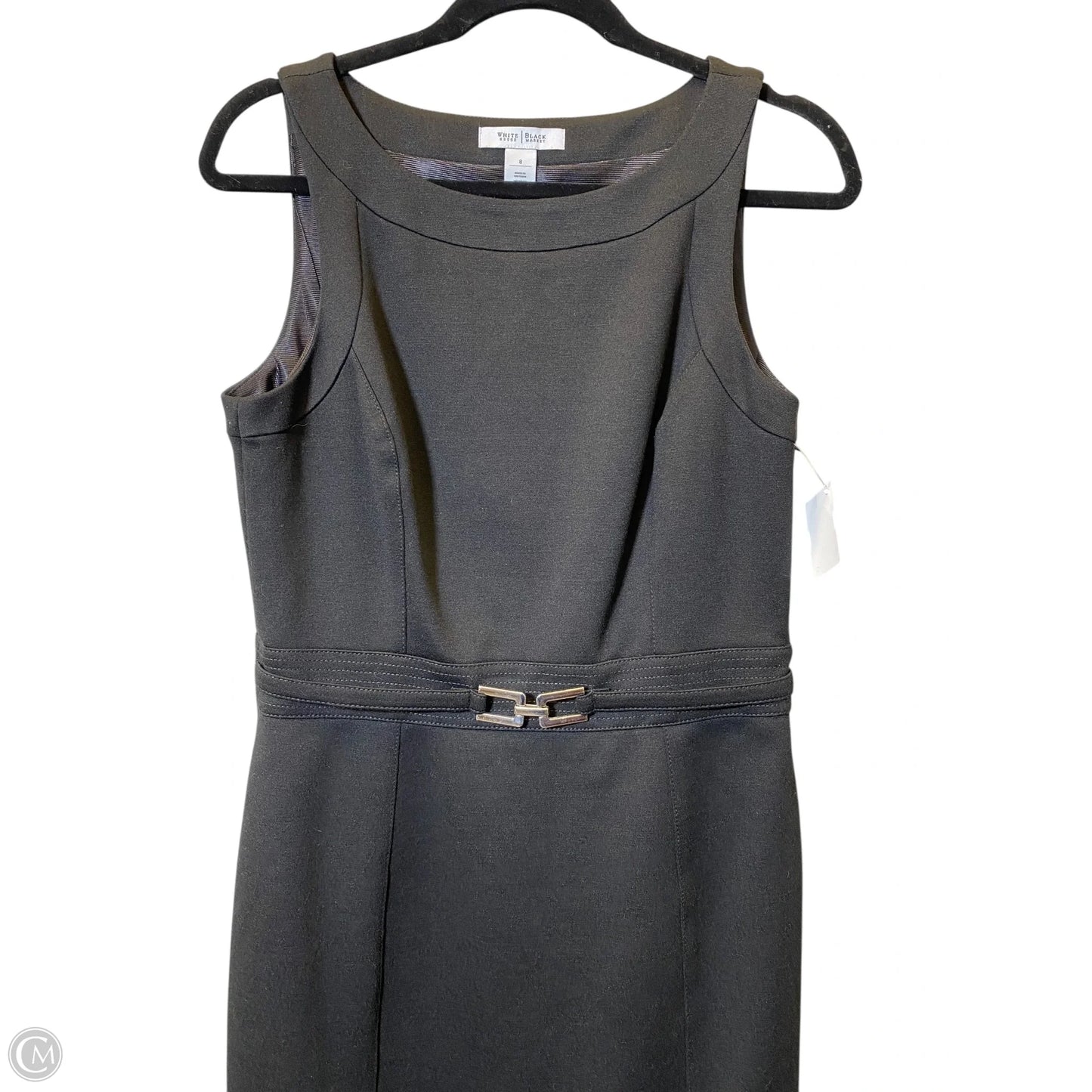 Dress Casual Midi By White House Black Market In Black, Size: 8