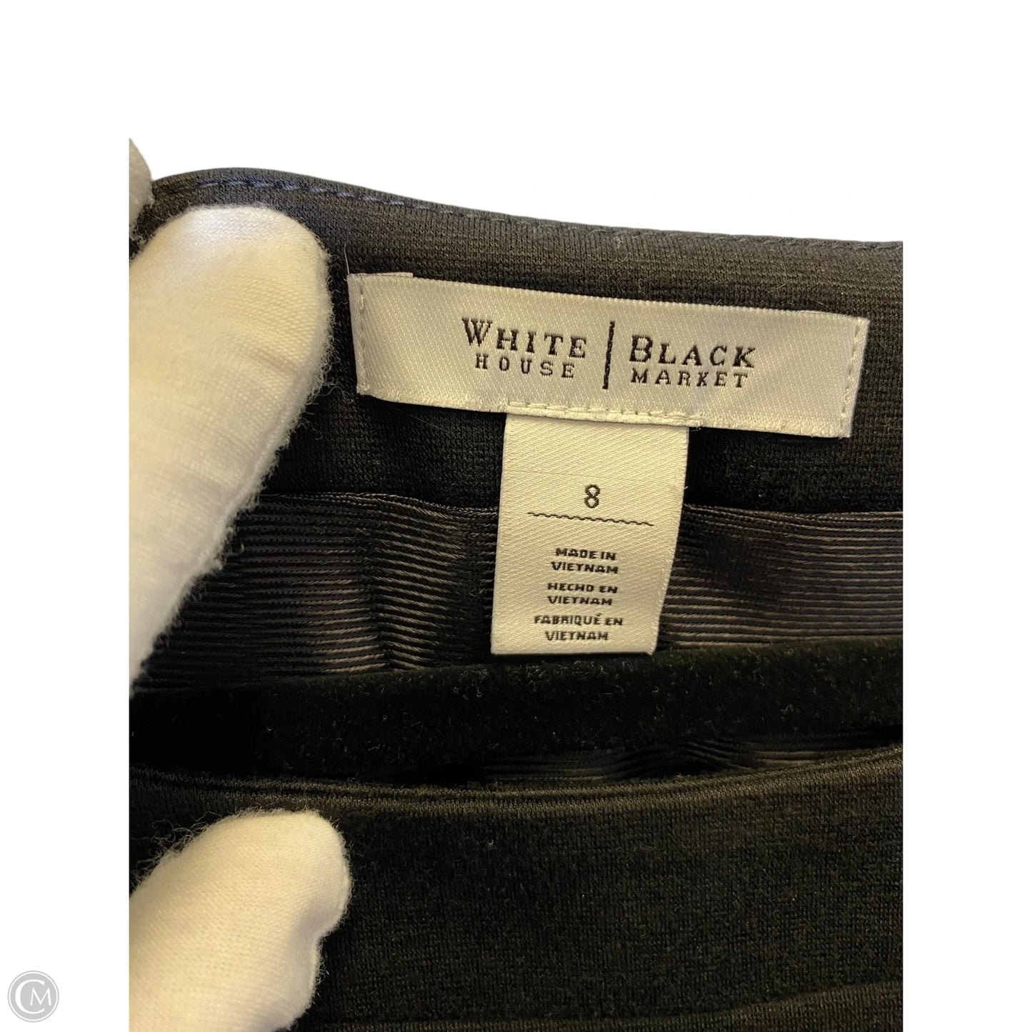 Dress Casual Midi By White House Black Market In Black, Size: 8