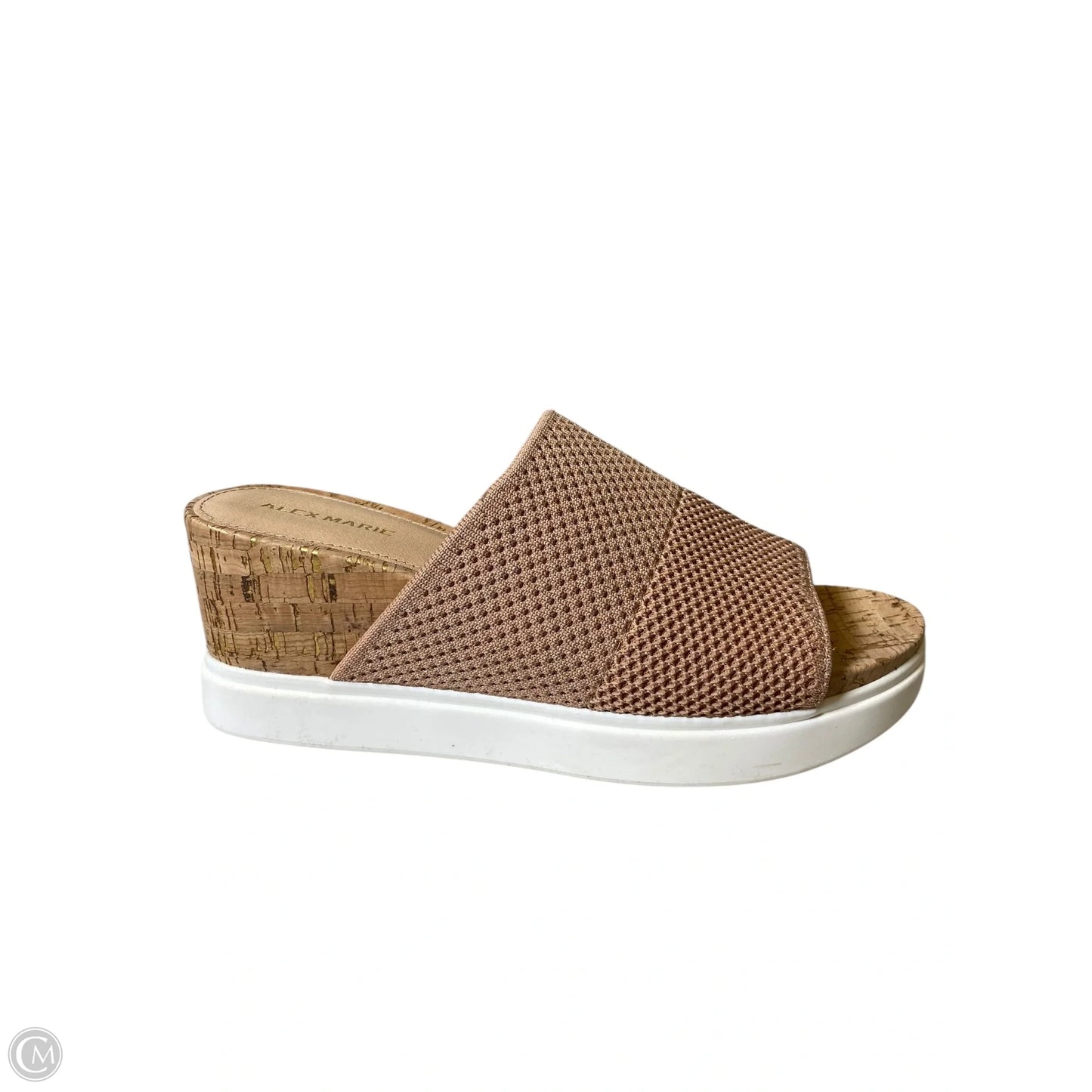 Shoes Heels Wedge By Alex Marie In Tan, Size: 8