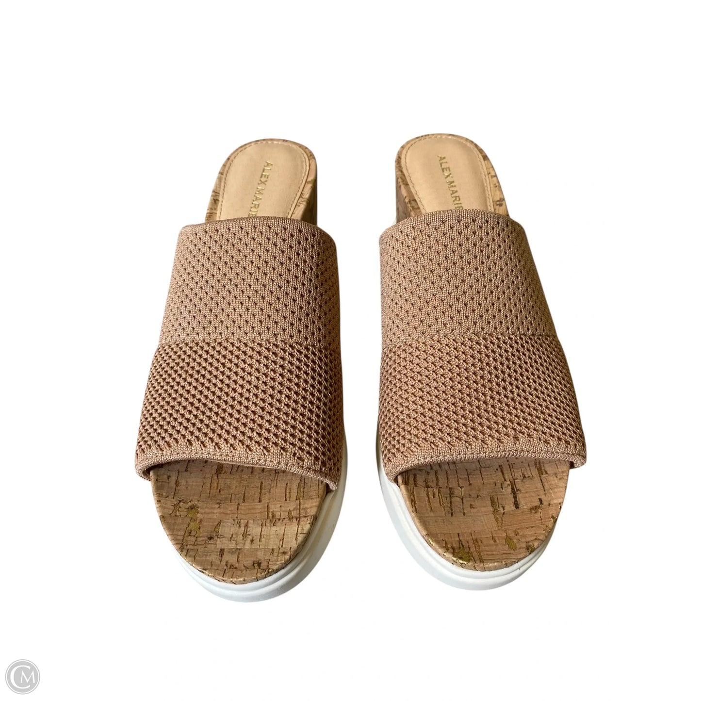 Shoes Heels Wedge By Alex Marie In Tan, Size: 8