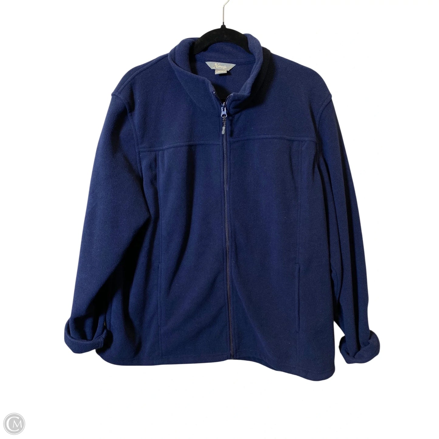 Sweatshirt Collar By Natural Reflections In Navy, Size: 1x