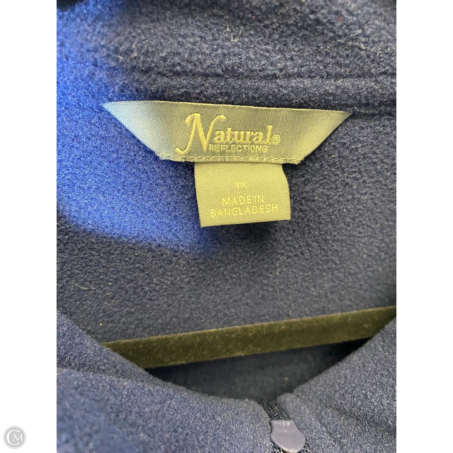 Sweatshirt Collar By Natural Reflections In Navy, Size: 1x