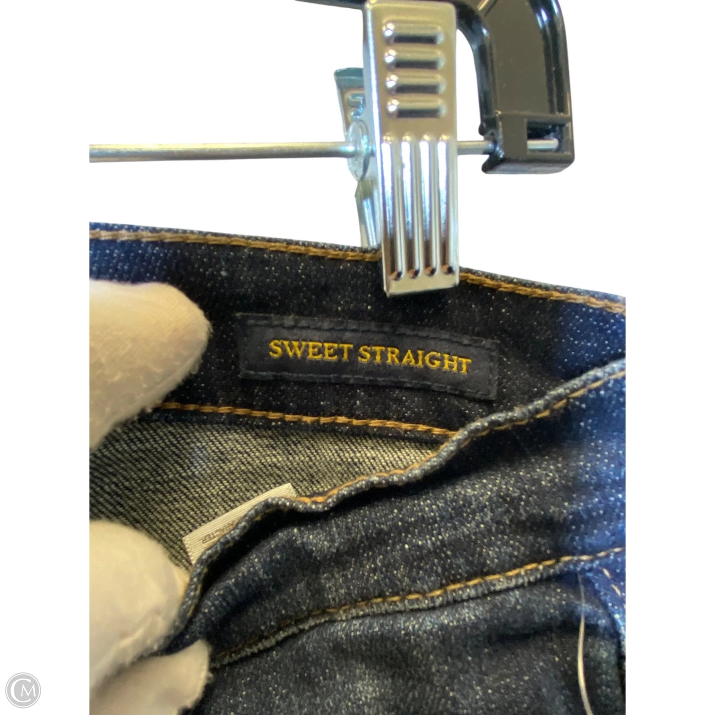 Jeans Straight By Lucky Brand In Blue Denim, Size: 8