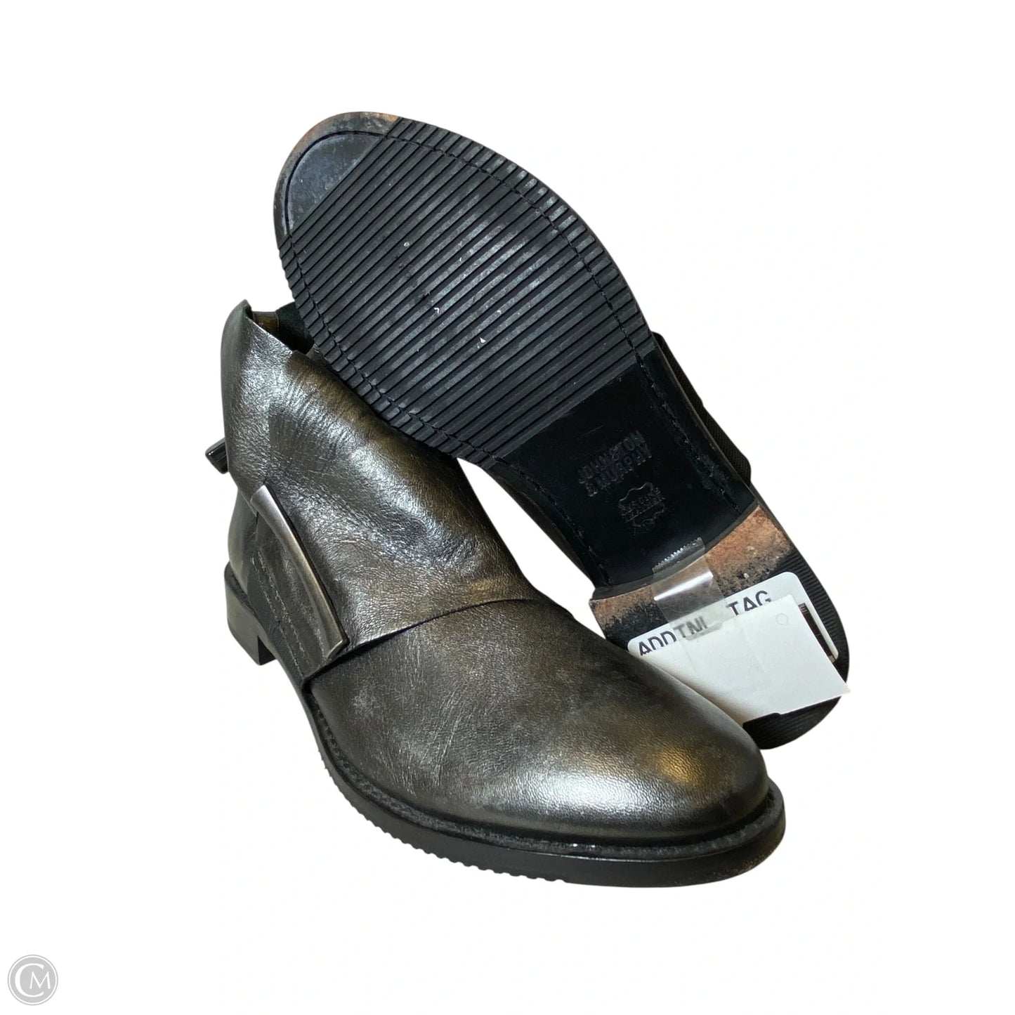 Boots Ankle Flats By Johnston & Murphy In Silver, Size: 7