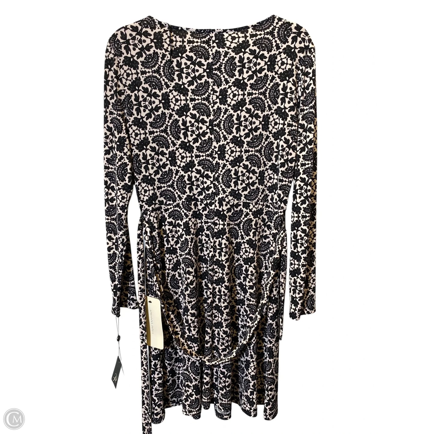 Dress Casual Short By Adrianna Papell In Black & Cream, Size: 10