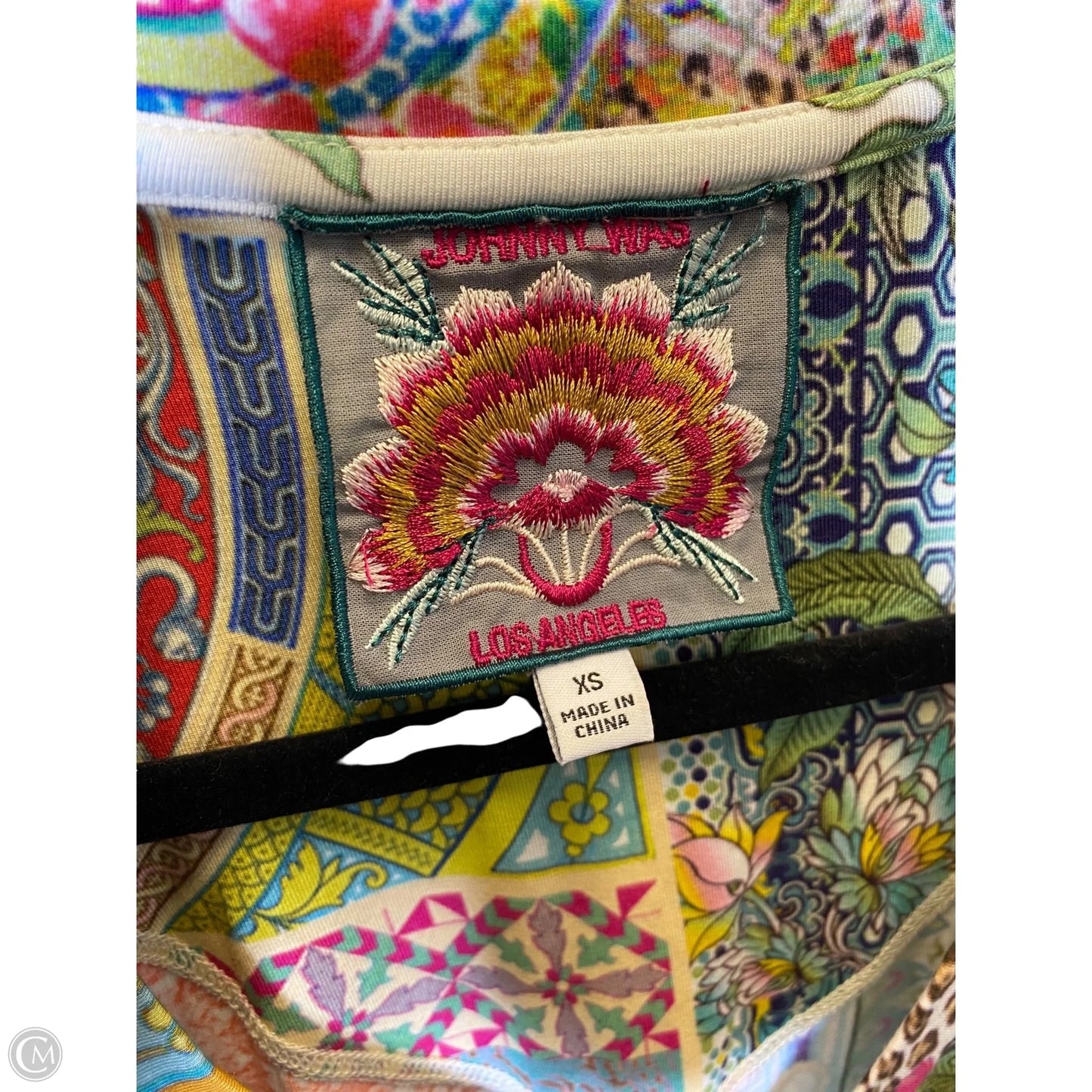 Top Short Sleeve By Johnny Was Designer In Multi-colored, Size: Xs