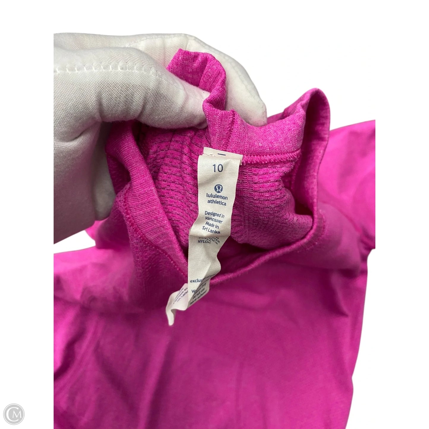 Athletic Top Long Sleeve Crewneck By Lululemon In Pink, Size: 10