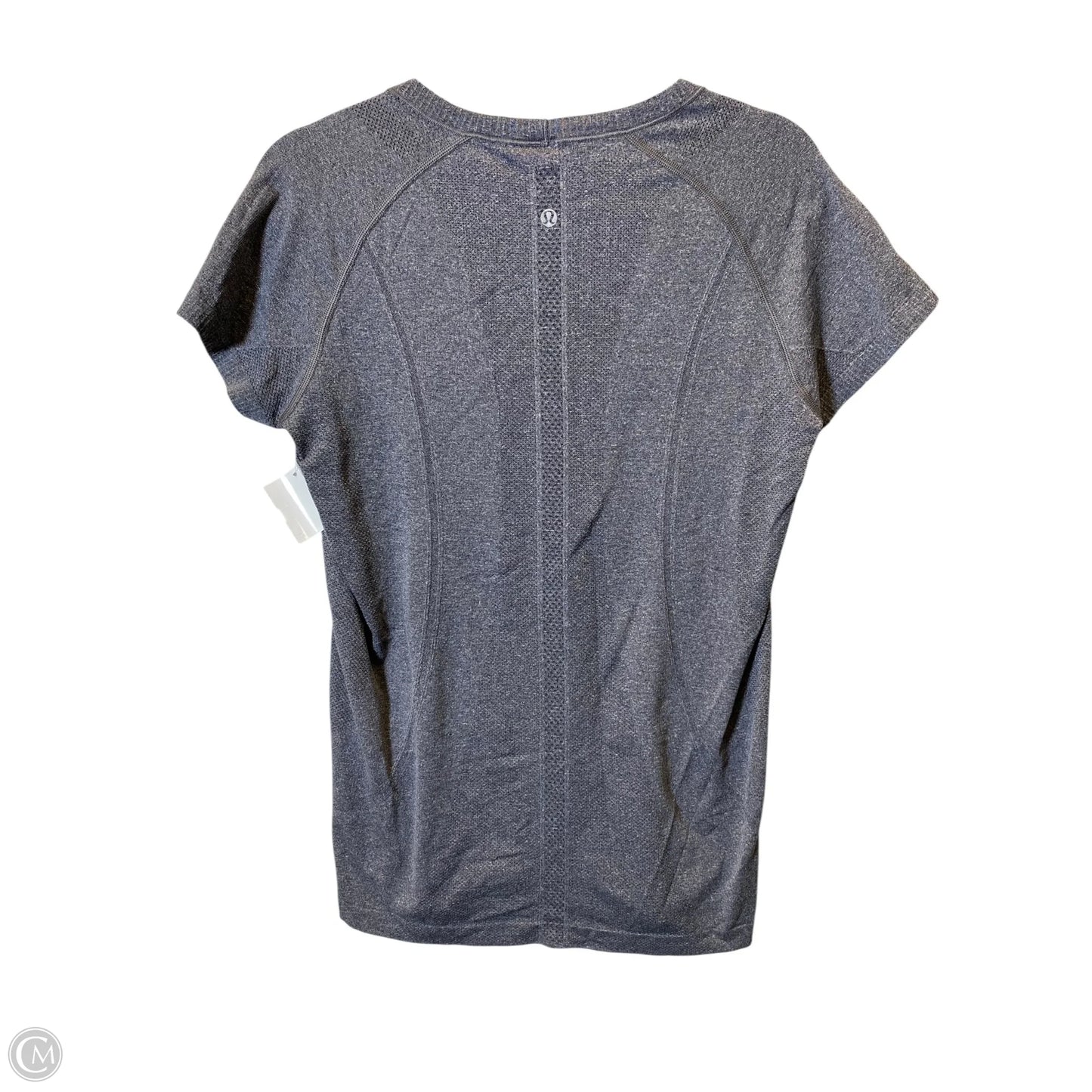 Top Short Sleeve By Lululemon In Grey, Size: 12