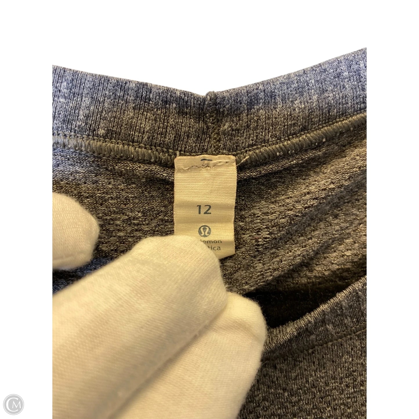 Top Short Sleeve By Lululemon In Grey, Size: 12