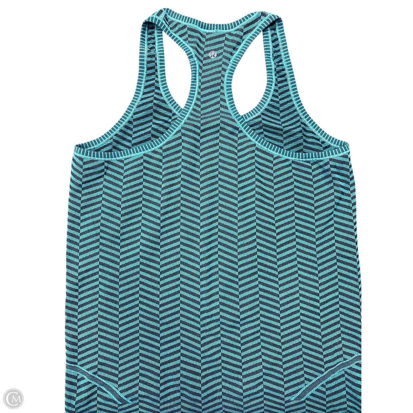 Athletic Tank Top By Lululemon In Black & Blue, Size: 10