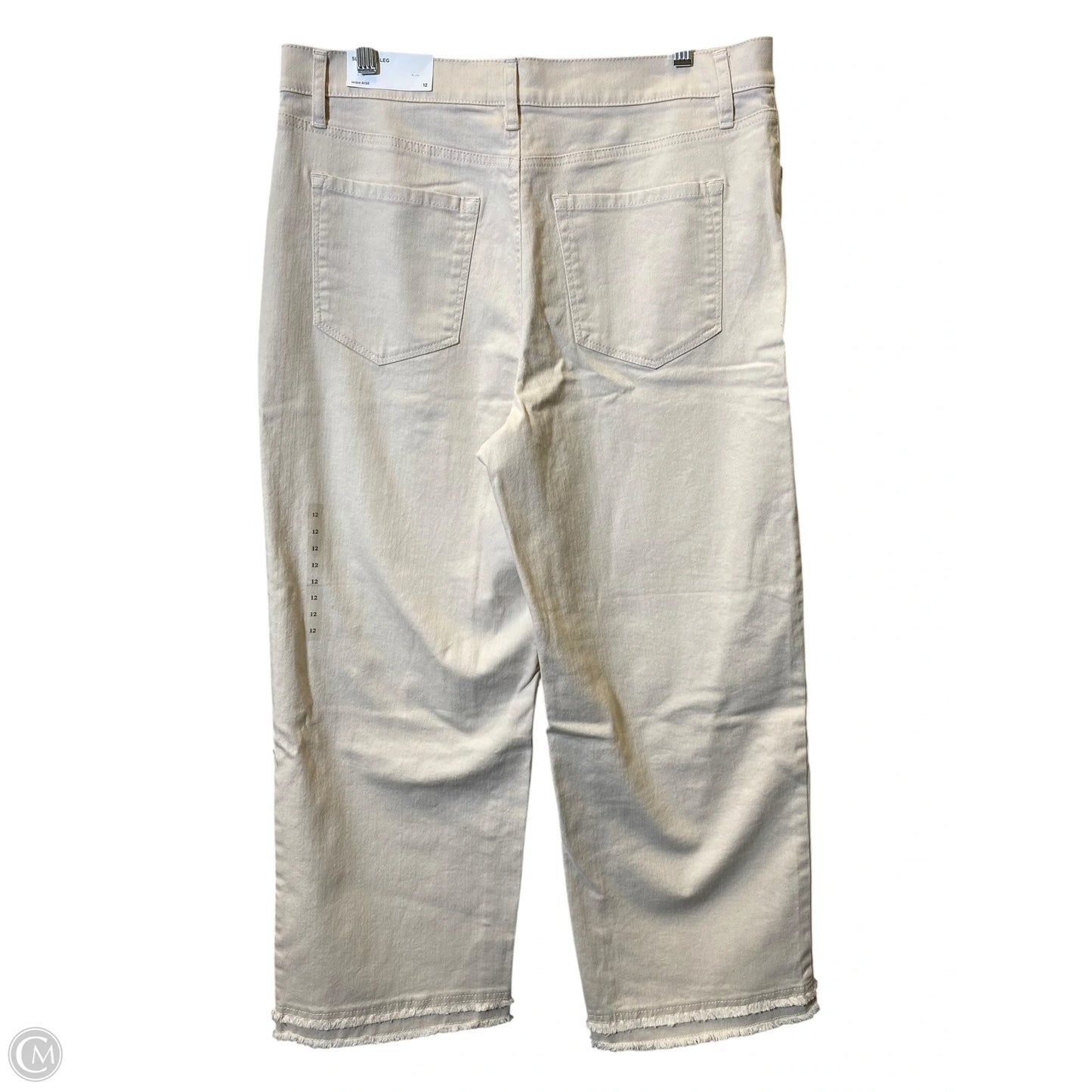 Jeans Wide Leg By Loft In Cream, Size: 12