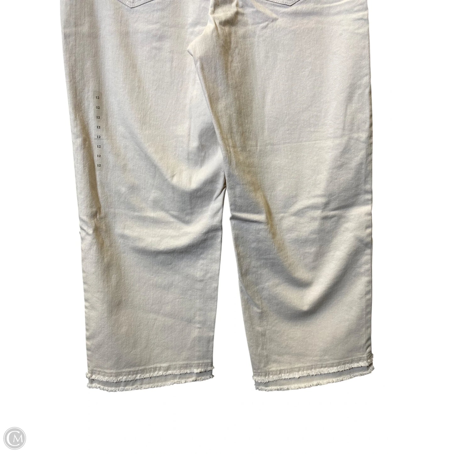 Jeans Wide Leg By Loft In Cream, Size: 12