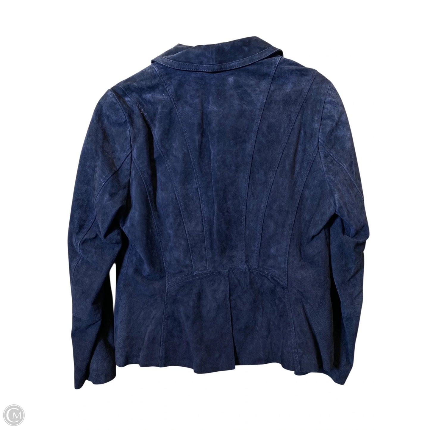 Jacket Moto By Isaac Mizrahi Live Qvc In Navy, Size: 12