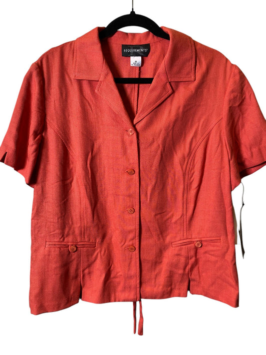 Jacket Shirt By Requirements  Size: 1x