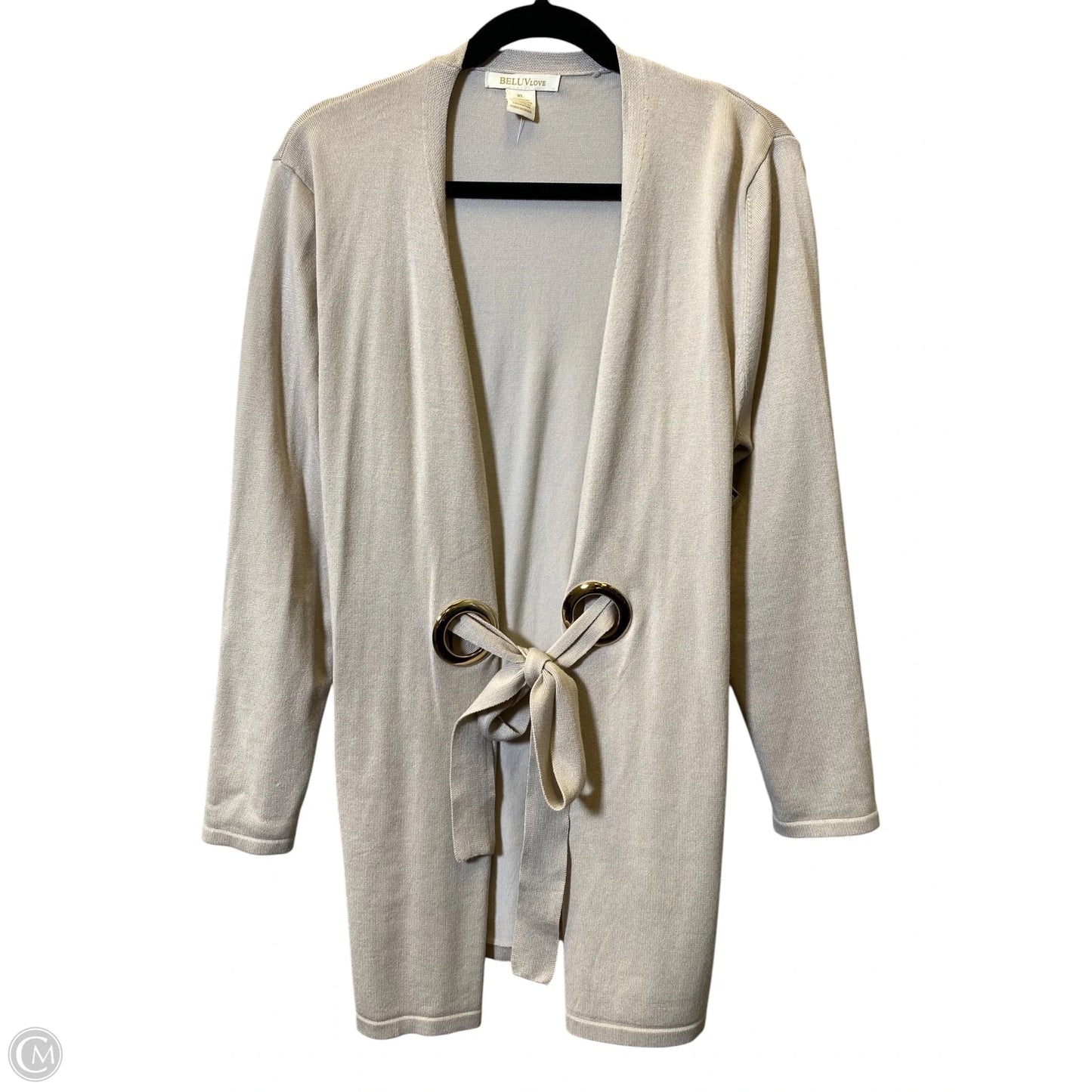 Cardigan By Clothes Mentor In Tan, Size: Xl